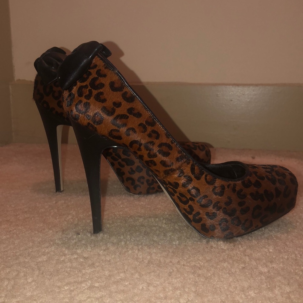 Black/Brown Animal Print Platforms